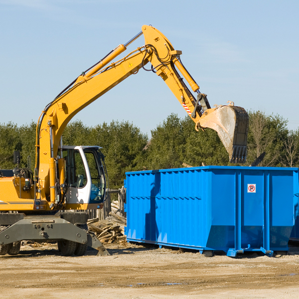 are there any restrictions on where a residential dumpster can be placed in Germfask